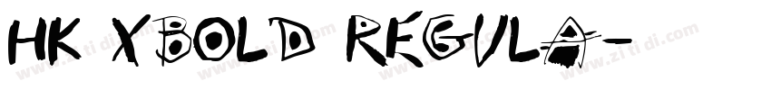 HK Xbold Regula字体转换